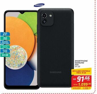 GBarbosa Smartphone samsung a03 64 gb oferta
