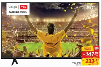 Smart tv led 50” 4k tcl 50p615