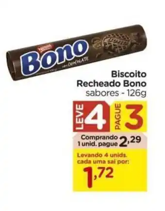 Carrefour Biscoito Recheado Bono 126g oferta
