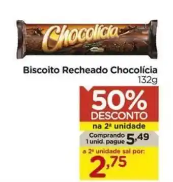 Biscoito Recheado Chocolicia 132g