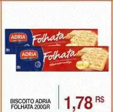 Mercadão Atacadista Biscoito Adria Folhata 200g oferta