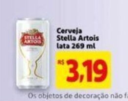 Extra Supermercado Cerveja Stella Artois lata 269ml oferta