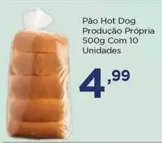 Pão Hot Dog Produção Própria