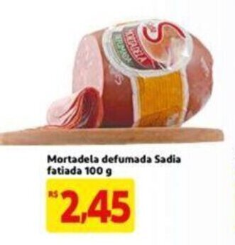 Extra Supermercado Mortadela Defumada Sadia Fatiada 100g oferta