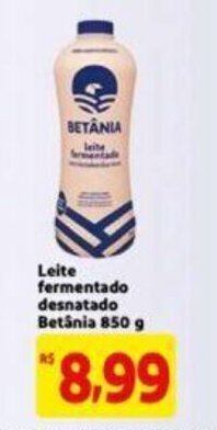 Extra Supermercado Leite fermentado desnatado Betania 850g oferta