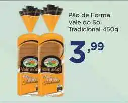 Apoio Mineiro Pão De Forma Vale Do Sol Tradicional 450g oferta