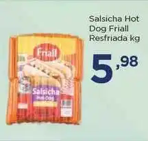 Apoio Mineiro Salsicha Hot Dog Friall Resfriada 1kg oferta