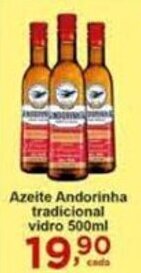 Rossi Supermercado Azeite Andorinha tradicional vidro 500ml oferta