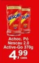 Rossi Supermercado Achoc. po Nescau 2.0 Active-Go 370g oferta