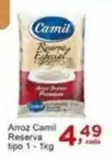 Rossi Supermercado Arroz Camil Reserva tipo 1 1kg oferta