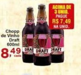 Rossi Supermercado Chopp de Vinho Draft 600ml oferta
