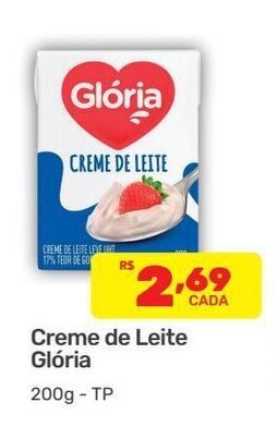 Supermercados Condor Creme de Leite Gloria TP 200g oferta