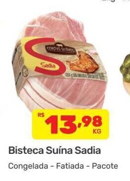 Supermercados Condor Bisteca Suina Sadia 1kg oferta