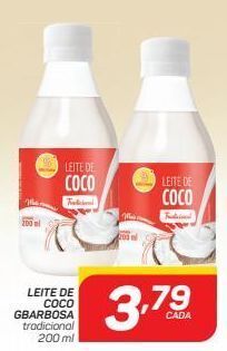 GBarbosa Leite de coco gbarbosa 200ml oferta