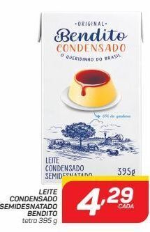 Leite condensado semidesnatado bendito 395g