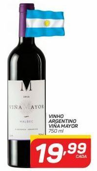 GBarbosa Vinho argentino viña mayor 750ml oferta