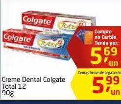 Tenda Atacado Creme dental colgate total 12 90g oferta