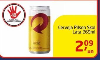 Tenda Atacado Cerveja pilsen skol lata 269ml oferta