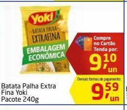 Tenda Atacado Batata palha extra fina yoki pacote 240g oferta