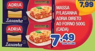 Massa p/lasanha adria direto ao forno 500g