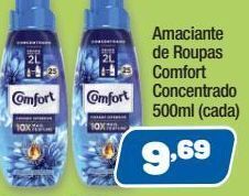 Costazul Supermercados Amaciante de roupas comfort concentrado 500ml oferta