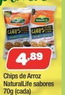 Costazul Supermercados Chips de arroz naturallife sabores 70g oferta