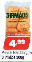 Pão de hambúrguer 3 irmãos 300g