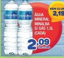 Costazul Supermercados Água mineral minalba s/ gás 1,5l oferta