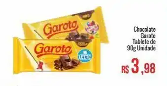 Mart Minas Chocolate garoto tablete de 90g unidade oferta