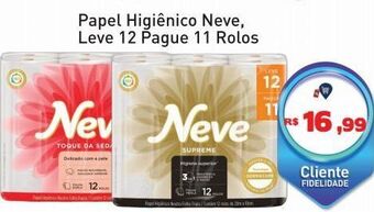 Tonin Superatacado Papel higiênico neve, leve 12 pague 11 rolos oferta