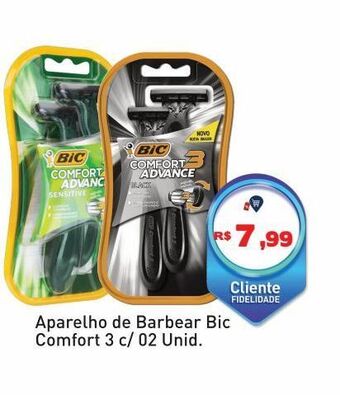 Tonin Superatacado Aparelho de barbear bic comfort 3 c/ 02 unid. oferta