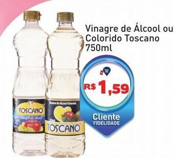 Vinagre de álcool ou colorido toscano 750ml