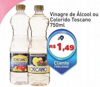 Vinagre de álcool ou colorido toscano 750ml