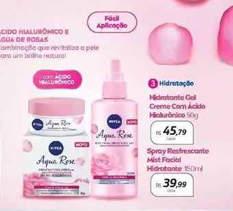 Drogal Hidratante gel creme com acido hialuronico nivea 50g oferta