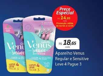 Aparelho venus regular e sensitive leve 4 pague 3