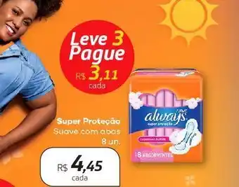 Absorvente always super proteçâo 8und