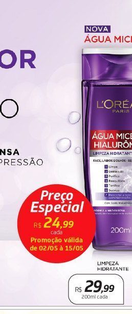 Drogal Agua micelar l'oreal 200ml oferta