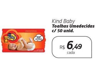 Kind baby toalhas umedecidas c/ 50 unid.