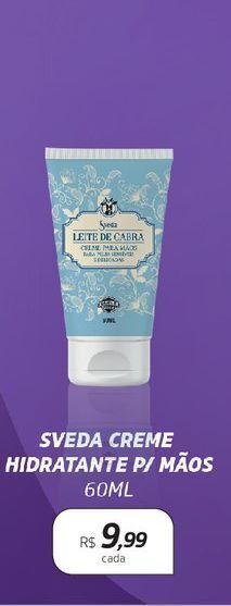 Drogal Sveda creme hidratante p/mãos 60ml oferta