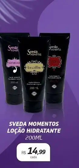 Drogal Sveda momentos loção hidratante 200ml oferta