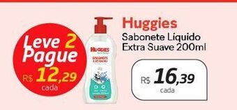 Drogal Sabonete líquido huggies extra suave 200ml oferta
