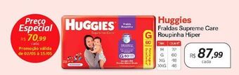 Drogal Fraldas huggies supreme care roupinha hiper oferta