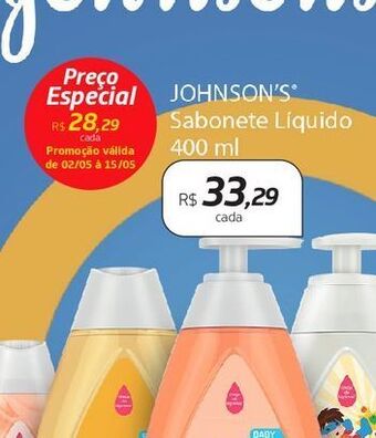 Drogal Sabonete líquido johnson's 400ml oferta