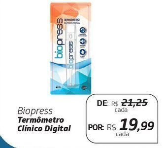 Drogal Biopress termômetro clínico digital oferta
