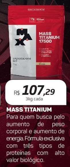 Drogal Mass titanium 3kg cada oferta