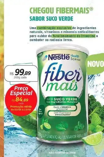 Drogal Nestle fiber mais sabor suco verde 200g oferta