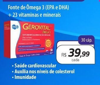 Gerovital omega 3 30 cap