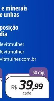 Drogal Suplevit mulher 60cap oferta