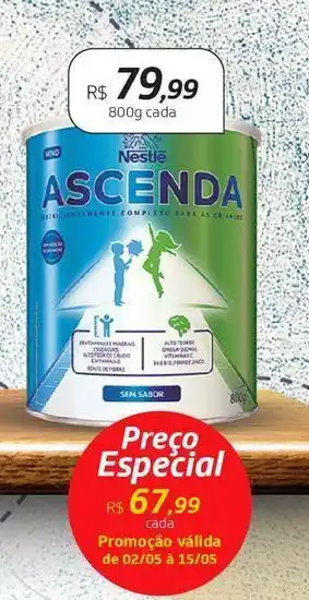 Drogal Nestlé ascenda 800g oferta