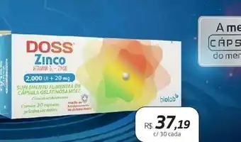 Drogal Doss vitamina d3 + zinco 30cap oferta